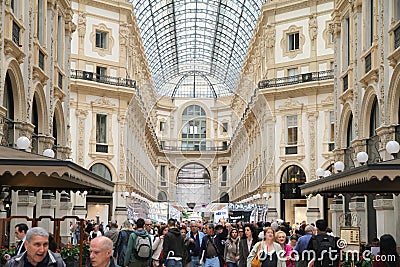 Galleria Vittorio Emanuele Editorial Stock Photo