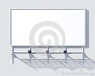 Gallery Billboard Blank Vector Illustration