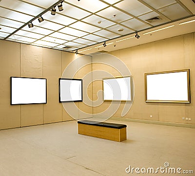 Gallery Interior Stock Photo