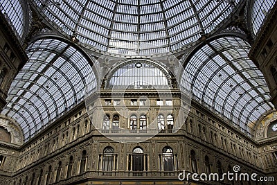 Gallery Umberto Naples Stock Photo