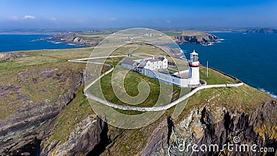 Galley head lighthouse. county Cork. Ireland Stock Photo