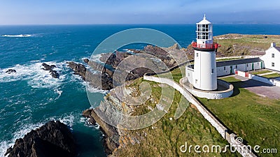 Galley head lighthouse. county Cork. Ireland Stock Photo