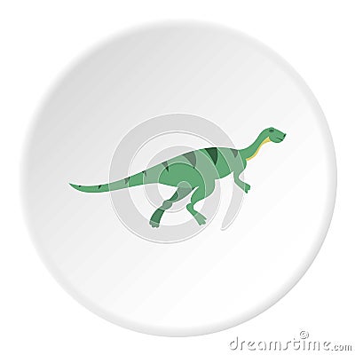 Gallimimus dinosaur icon circle Vector Illustration