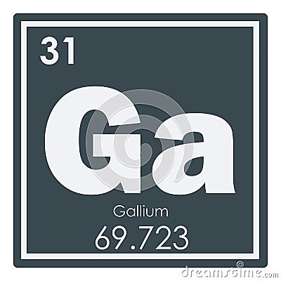Gallium chemical element Stock Photo