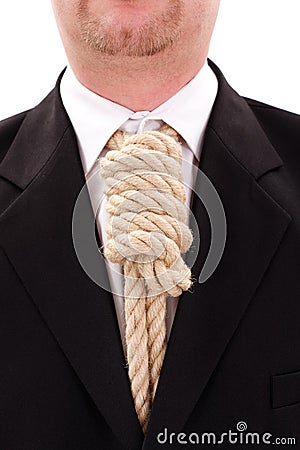 Gallows rope necktie Stock Photo