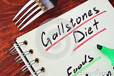 Gallstones diet. Stock Photo