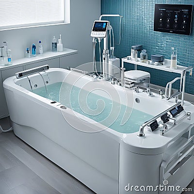 galvanic bath therapy center Stock Photo