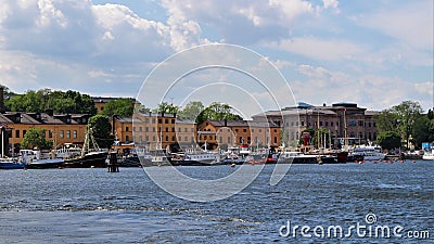 On a walk on the GalÃ¤r shipyard at DjurgÃ¥rden Editorial Stock Photo