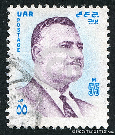 Gamal Abdel Nasser Editorial Stock Photo