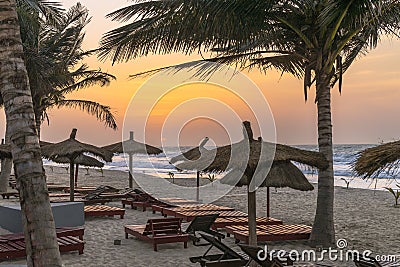 Gambia beach Stock Photo