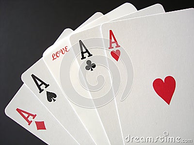 Gamble on Love Stock Photo