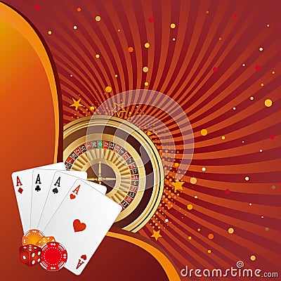 gambling background Vector Illustration