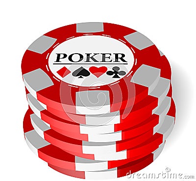 Gambling chips Vector Illustration