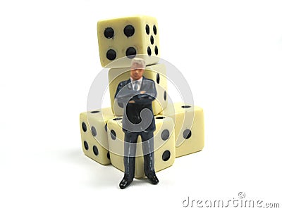 Gambling man Stock Photo