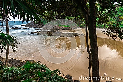 Gamboa beach view in Brazil near Itacare Stock Photo