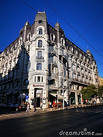 Gambrinus Brewery in Bucharest, Romania Editorial Stock Photo