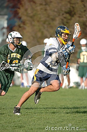 Boys High School Lacrosse Editorial Stock Photo