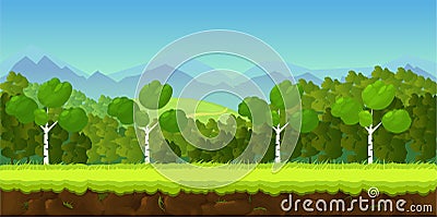 Game background 2d application. Vector Illustration