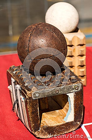 Game of the Ball with the Bracelet - Treia Italy Stock Photo