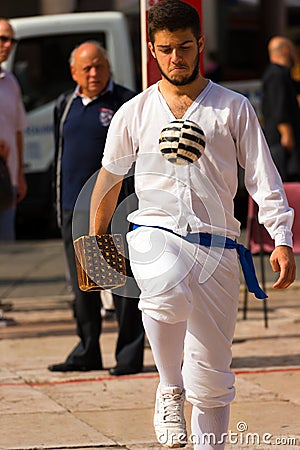 Game of the Ball with the Bracelet - Treia Italy Editorial Stock Photo