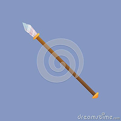 Game battle spear Vector Illustration
