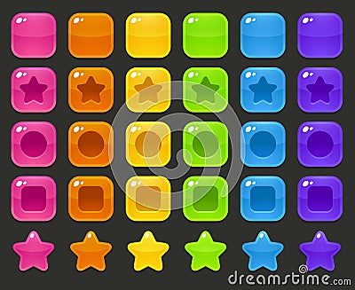 Game blocks Vector Illustration