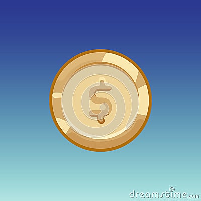 Game coin vector Vector Illustration