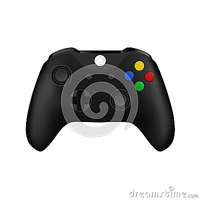 Game controller in vector.Joystick vector illustration.Gamepad for game console. Vector Illustration