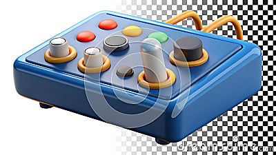 Game controllers video gamepads gaming accessories entertainment system console controllers png transparent image Generative AI Stock Photo