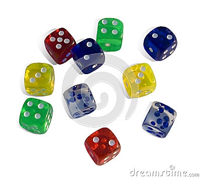 Game cubes Stock Photo