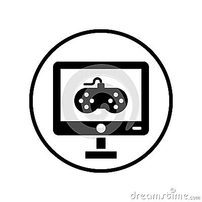 Game Developing icon / black color Vector Illustration