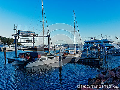 Game Fish Weigh Station and Marina, Nelson Bay, NSW, Australia Editorial Stock Photo