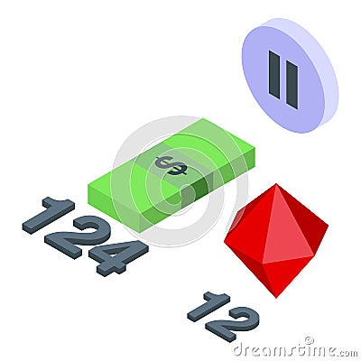 Game icon isometric vector. Arcade machine Vector Illustration