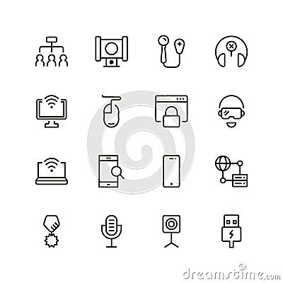 Game icon set Vector Illustration