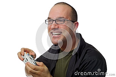 This game is intense! Stock Photo