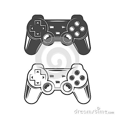 Game joystick illustration Vector Illustration