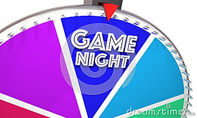 Game Night Show Wheel Spinning Stock Photo