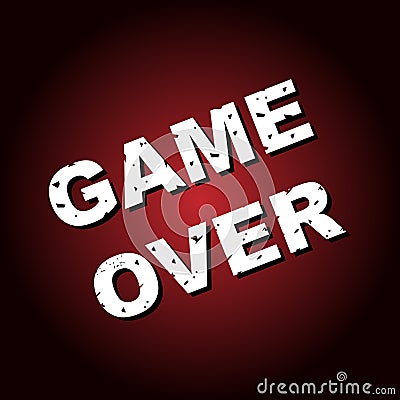 Game over background Vector Illustration