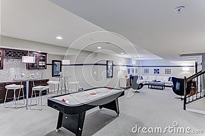 Game Room for the Family Stock Photo