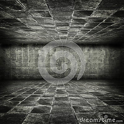Game style grungy stone dungeon Stock Photo