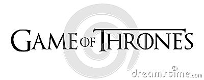 Game of Thrones logo vector illustration Cartoon Illustration