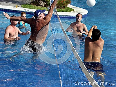 Game of water polo Stock Photo