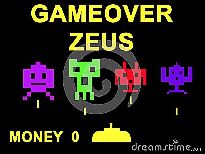 Gameover Zeus virus concept Editorial Stock Photo