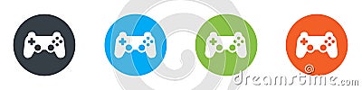 Color set of gamepads, jostick, videogame controller vector Stock Photo