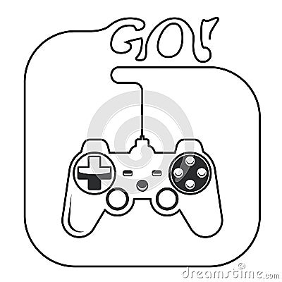 Gamepad - game console controller Vector Illustration