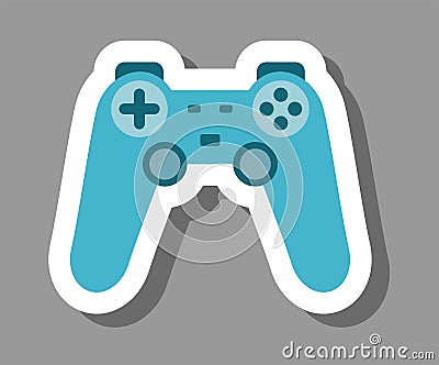 Gamepad icon that symbolizes videogames Vector Illustration