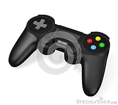 Gamepad joypad for video game console isolated Stock Photo