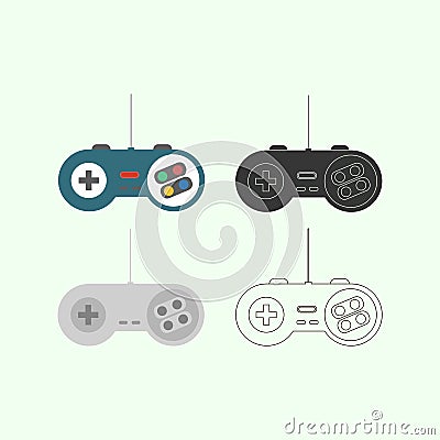 Gamepad Joystick icon Vector Illustration