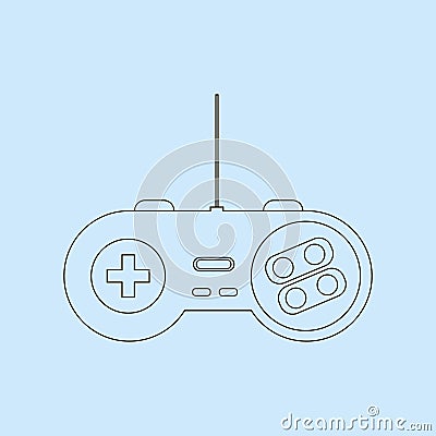 Gamepad Joystick Icon Vector Illustration