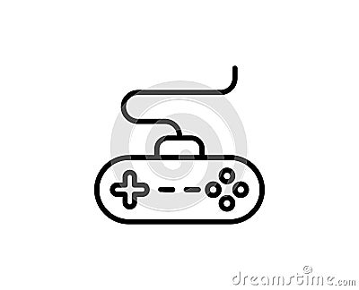 Gamepad line icon Vector Illustration